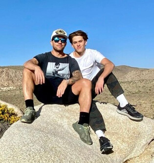 Deacon Reese Phillippe with his father, Ryan Phillippe. 